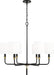 Capital Lighting 441961YA-702 Beckham Six Light Chandelier, Glossy Black and Aged Brass Alternate Image 4.jpg