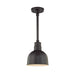 Millennium RDBS10-SB R Series One Light Pendant, Satin Black Main Image.jpg