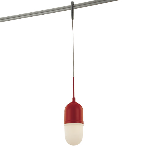 George Kovacs GKTH0445-640A GK Lightrail One Light Pendant Head, Matte Red Main Image.jpg