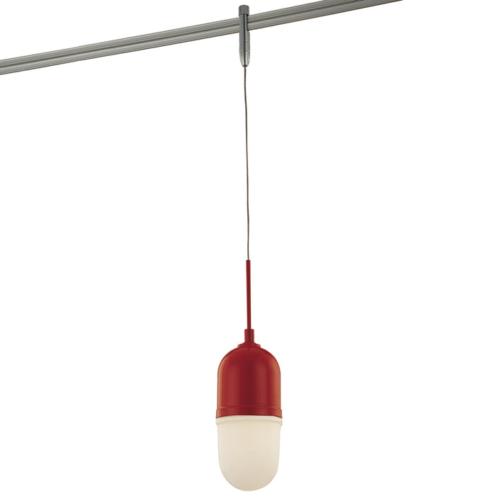 George Kovacs GKTH0445-640A GK Lightrail One Light Pendant Head, Matte Red Main Image.jpg