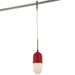 George Kovacs GKTH0445-640A GK Lightrail One Light Pendant Head, Matte Red Main Image.jpg