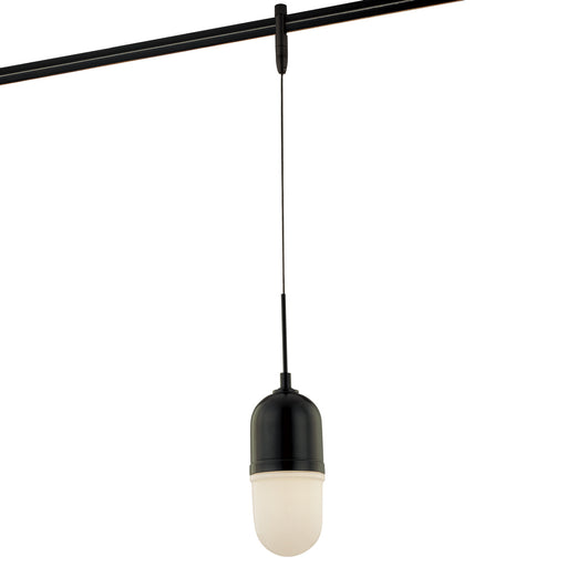 George Kovacs GKTH0445-66C GK Lightrail One Light Pendant Head, Black Gloss Main Image.jpg