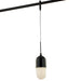 George Kovacs GKTH0445-66C GK Lightrail One Light Pendant Head, Black Gloss Main Image.jpg