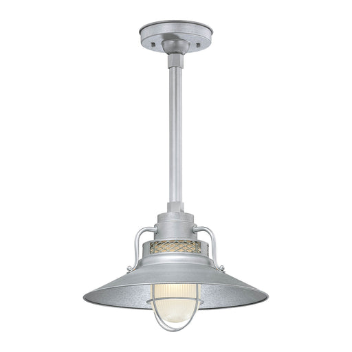 Millennium RRRS14-GA R Series One Light Pendant, Galvanized Main Image.jpg