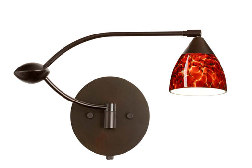 Besa 1WU-185841-BR Divi One Light Swing Arm Wall Sconce Bronze Main Image.jpg