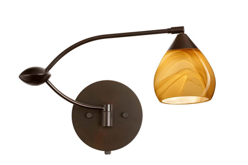 Besa 1WU-5605HN-BR Tay Tay One Light Swing Arm Wall Sconce Bronze Main Image.jpg