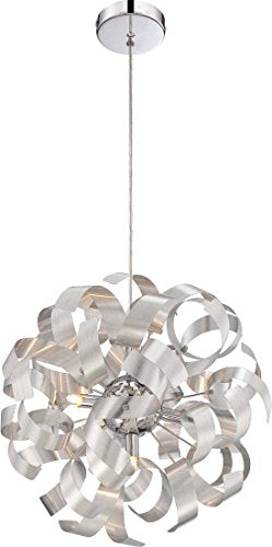 Quoizel RBN2817MN Ribbons Five Light Pendant, Millenia Alternate Image 4.jpg