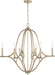 Capital Lighting 450061BS Claire Six Light Chandelier, Brushed Champagne Alternate Image 4.jpg
