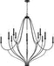 Capital Lighting 441601BI Bentley 12 Light Chandelier, Black Iron Alternate Image 4.jpg