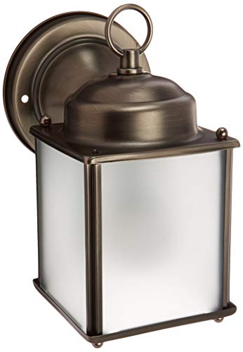 Generation Lighting 8592001-965 New Castle One Light Outdoor Wall Lantern, Antique Brushed Nickel Alternate Image.jpg