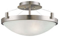 George Kovacs P591-084 Suspended Three Light Semi Flush Mount, Brushed Nickel Main Image.jpg