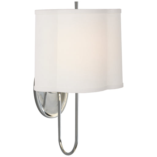 Simple Scallop One Light Wall Sconce, Soft Silver Alternate Image.jpg