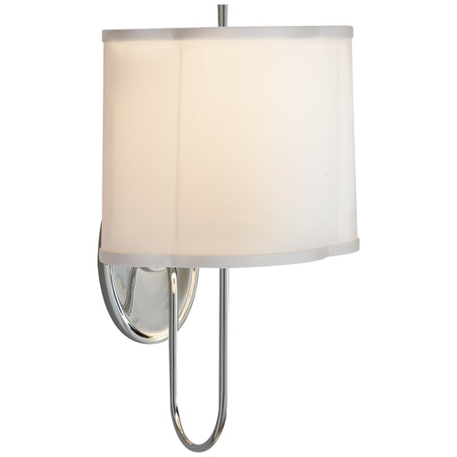 Simple Scallop One Light Wall Sconce, Soft Silver Main Image.jpg