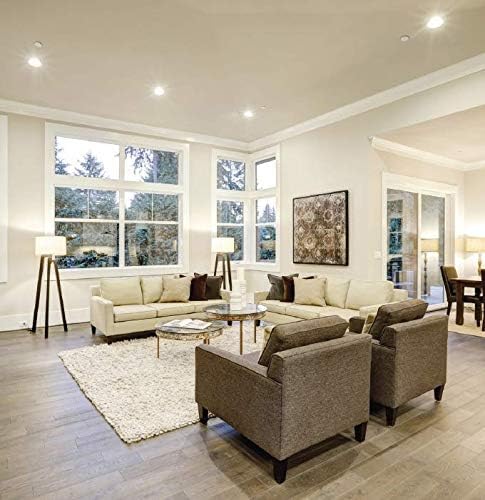 12 Pack of 5"/6" LED Recessed Downlight Trim Replacements, 2700K Soft White, 90CRI, 720 Lumens, Energy Star - UL Wet Rated - Dimmable - Easy to Install Alternate Image 3.jpg
