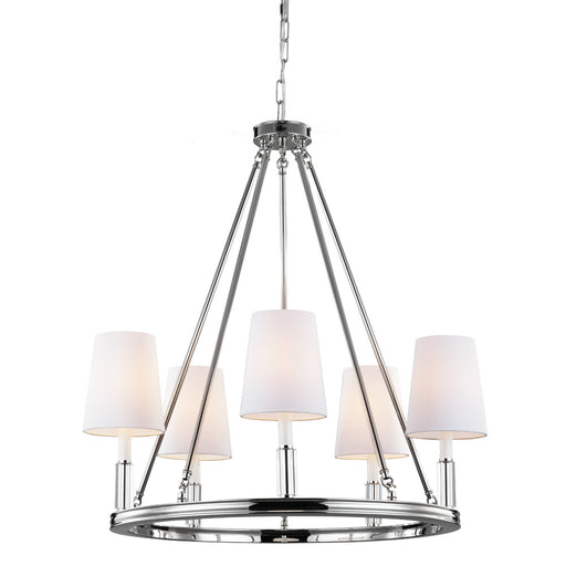 Visual Comfort Studio F2922/5PN Lismore Five Light Chandelier, Polished Nickel Alternate Image.jpg