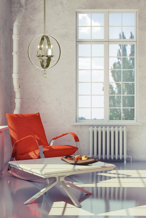 Framburg 1050 PN Constellation Four Light Pendant, Polished Nickel Alternate Image.jpg