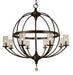 Framburg 1078 MB Compass Eight Light Foyer Chandelier, Mahogany Bronze Main Image.jpg