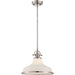 Quoizel GRT2814BN Grant One Light Pendant, Brushed Nickel Main Image.jpg