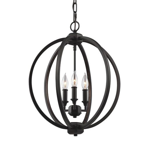 Visual Comfort Studio F3060/3ORB Corinne Three Light Pendant, Oil Rubbed Bronze Alternate Image.jpg