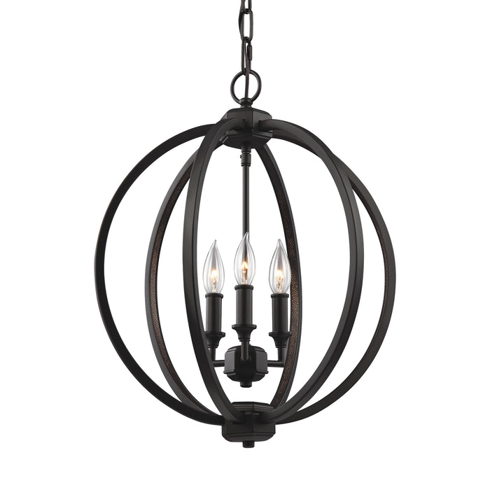 Visual Comfort Studio F3060/3ORB Corinne Three Light Pendant, Oil Rubbed Bronze Alternate Image.jpg