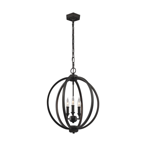 Visual Comfort Studio F3060/3ORB Corinne Three Light Pendant, Oil Rubbed Bronze Main Image.jpg