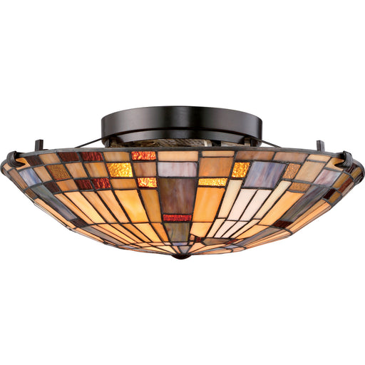 Quoizel TFIK1617VA Inglenook Two Light Flush Mount, Valiant Bronze Main Image.jpg