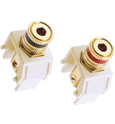 adorne ACABPW1 Speaker Binding Posts, White Main Image.jpg
