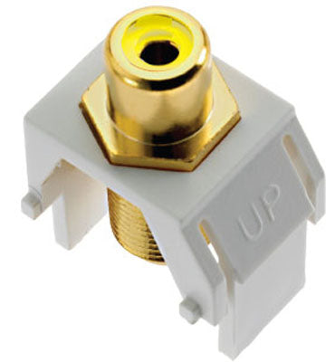 adorne ACYRCAFW1 Composite Video RCA To F-Connector, White Main Image.jpg