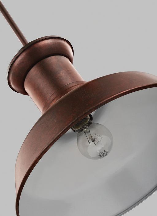 Generation Lighting 6247701-44 Fredricksburg One Light Outdoor Pendant, Weathered Copper Alternate Image.jpg
