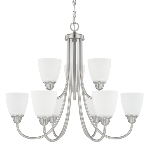 Capital Lighting 415191BN-337 Trenton Nine Light Chandelier, Brushed Nickel Main Image.jpg