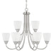 Capital Lighting 415191BN-337 Trenton Nine Light Chandelier, Brushed Nickel Main Image.jpg