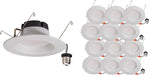 12 Pack of 5"/6" LED Recessed Downlight Trim Replacements, 2700K Soft White, 90CRI, 720 Lumens, Energy Star - UL Wet Rated - Dimmable - Easy to Install Main Image.jpg