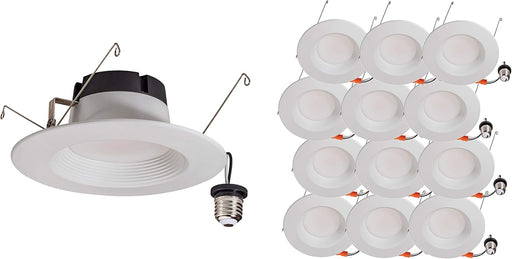 12 Pack of 5"/6" LED Recessed Downlight Trim Replacements, 2700K Soft White, 90CRI, 720 Lumens, Energy Star - UL Wet Rated - Dimmable - Easy to Install Main Image.jpg