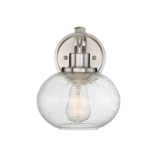 Quoizel TRG8701BN Trilogy One Light Wall Sconce, Brushed Nickel Main Image.jpg