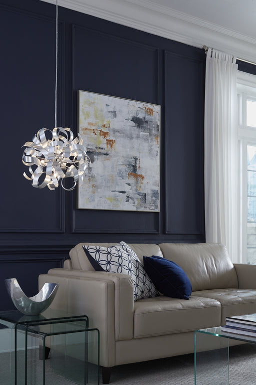Quoizel RBN2817MN Ribbons Five Light Pendant, Millenia Alternate Image.jpg