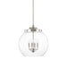Capital Lighting 321142PN Mid Century Four Light Pendant, Polished Nickel Main Image.jpg