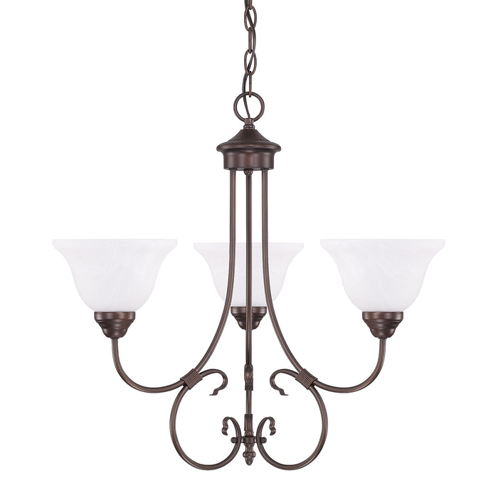 Capital Lighting 3223BZ-220 Hometown Three Light Chandelier, Bronze Main Image.jpg