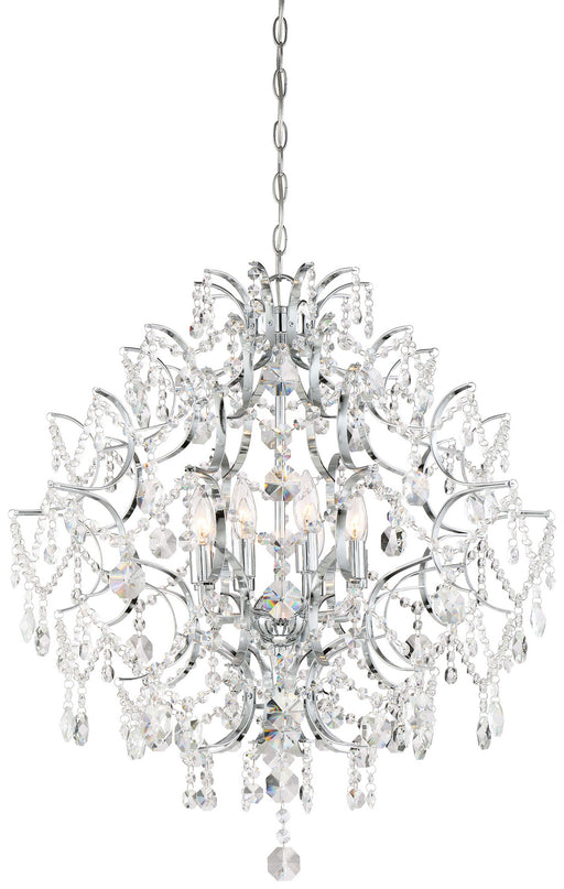 Minka-Lavery 3158-77 Isabella'S Crown Eight Light Chandelier, Chrome Main Image.jpg