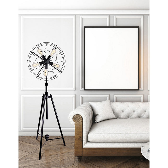 CWI Lighting 9606F20-5-101 Pamela Five Light Floor Lamp, Black Alternate Image 6.jpg