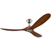 Visual Comfort Fan 3MAVR60BSKOA Maverick 60" Ceiling Fan, Brushed Steel and Koa Main Image.jpg