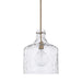 Capital Lighting 325717AD Crawford One Light Pendant, Aged Brass Main Image.jpg