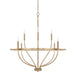 Capital Lighting 428581AD Greyson Eight Light Chandelier, Aged Brass Main Image.jpg