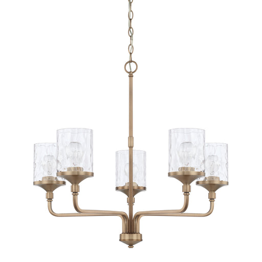 Capital Lighting 428851AD-451 Colton Five Light Chandelier, Aged Brass Main Image.jpg