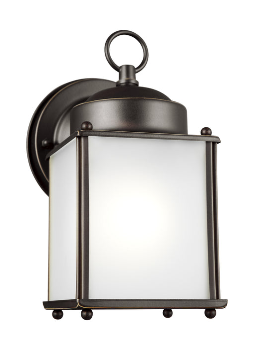 Generation Lighting 8592001-71 New Castle One Light Outdoor Wall Lantern, Antique Bronze Main Image.jpg