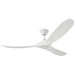 Visual Comfort Fan 3MAVR60RZW Maverick 60" Ceiling Fan, Matte White Main Image.jpg