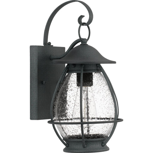 Quoizel BST8407MB Boston One Light Outdoor Wall Lantern, Mottled Black Alternate Image.jpg