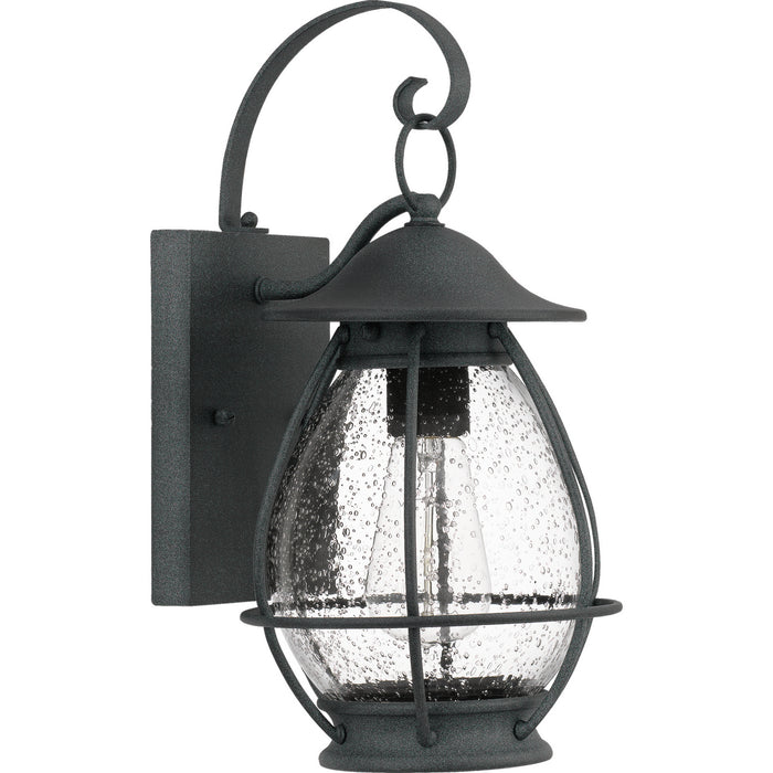 Quoizel BST8407MB Boston One Light Outdoor Wall Lantern, Mottled Black Alternate Image.jpg