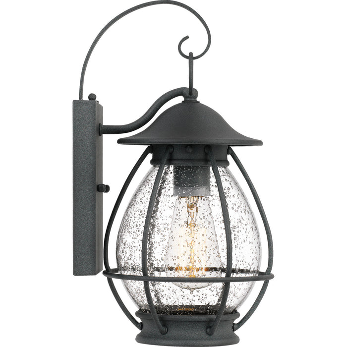 Quoizel BST8407MB Boston One Light Outdoor Wall Lantern, Mottled Black Alternate Image 2.jpg