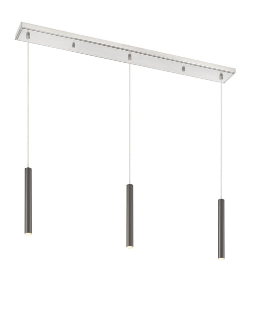 Z-Lite 917MP12-PBL-LED-3LBN Forest LED Island Pendant, Brushed Nickel Main Image.jpg