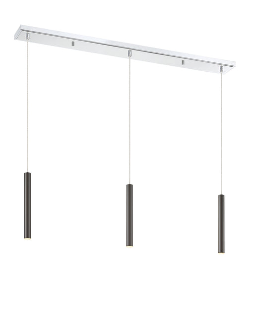 Z-Lite 917MP12-PBL-LED-3LCH Forest LED Island Pendant, Chrome Alternate Image.jpg